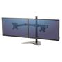 Monitor arm, for two monitors, FELLOWES, "Seasa™ Dual Horizontal", black