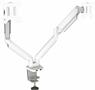 Monitor arm, for two monitor, FELLOWES "Platinum Series™ Dual", white