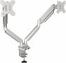 Monitor arm, for two monitor, FELLOWES "Platinum Series™ Dual", silver