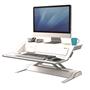 Sit-Stand work platform, FELLOWES, "Lotus™ DX", white