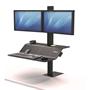 Sit-Stand work platform, dual, FELLOWES, "Lotus™ VE"