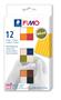 Modelling clay set, 12x25 g, oven-hardening, FIMO "Soft Natural", 12 assorted colours