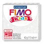 Modelling clay, 42 g, oven-hardening, FIMO "Kids", glitter white
