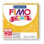 Modelling clay, 42 g, oven-hardening, FIMO "Kids", glitter gold
