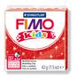 Modelling clay, 42 g, oven-hardening, FIMO "Kids", glitter red