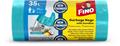 Refuse bag, tie string, 35 l, 20 pcs, 49x59 cm, 12 µ, FINO "Premium handles", light blue