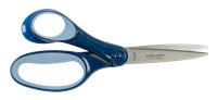 Scissors, school, 18 cm, left-handed, FISKARS, glittery blue