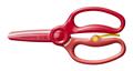 Scissors, practice, preschool, FISKARS, red