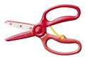 Scissors, practice, preschool, FISKARS, red