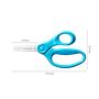 Scissors, preschool, 13 cm, FISKARS, turquoise blue