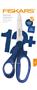 Scissors, school, 18 cm, left-handed, FISKARS, glittery blue