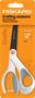 Scissors, universal, non-stick, 21 cm, FISKARS "Titanium", white