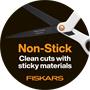 Scissors, universal, non-stick, 21 cm, FISKARS 