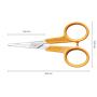 Sewing scissors, 10 cm, curved, FISKARS 