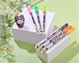 Ballpoint pen, 0,25 mm, with cap, FLEXOFFICE "FO-058 Tropical", blue