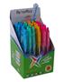 Ballpoint pen, 0,25 mm, retractable, assorted body, FLEXOFFICE, 