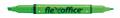 Highlighter, 1,0/4,0 mm, double side, FLEXOFFICE, 