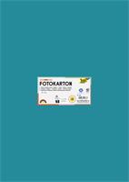 Decorative cardboard, 50x70 cm, 300 g, 10 sheets, FOLIA, turquoise