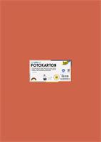 Decorative cardboard, 50x70 cm, 300 g, 10 sheets, FOLIA, orange