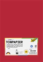 Tinted Paper, A4, 130 g/m˛, 100 sheets, FOLIA, bright red