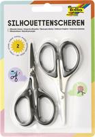 Scissors, silhouette, paper cutter, 10.5 cm, FOLIA, 2 pcs