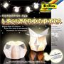 Origami paper, lantern, 30x30 cm, 80g, 12 sheets, FOLIA, white