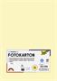 Photo cardboard, A4, 300 g, 50 sheets, FOLIA, straw yellow