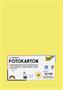 Photo cardboard, A4, 300 g, 50 sheets, FOLIA, lemon yellow