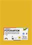 Photo cardboard, A4, 300 g, 50 sheets, FOLIA, deep yellow