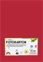 Photo cardboard, A4, 300 g, 50 sheets, FOLIA, bright red
