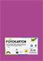 Photo cardboard, A4, 300 g, 50 sheets, FOLIA, dark pink