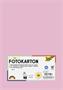 Photo cardboard, A4, 300 g, 50 sheets, FOLIA, light pink