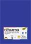 Photo cardboard, A4, 300 g, 50 sheets, FOLIA, dark blue
