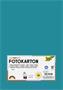 Photo cardboard, A4, 300 g, 50 sheets, FOLIA, turquoise