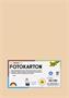 Photo cardboard, A4, 300 g, 50 sheets, FOLIA, peach