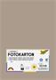 Photo cardboard, A4, 300 g, 50 sheets, FOLIA, cappuccino