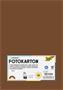 Photo cardboard, A4, 300 g, 50 sheets, FOLIA, chocolate brown