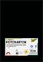 Photo cardboard, A4, 300 g, 50 sheets, FOLIA, black