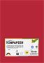 Tinted Paper, A4, 130 g/m˛, 100 sheets, FOLIA, bright red
