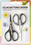 Scissors, silhouette, paper cutter, 10.5 cm, FOLIA, 2 pcs