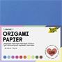 Origami paper, 20×20 cm, 70 g, 100 sheets, FOLIA, assorted colours
