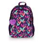 Backpack, schoolpack, zippered, GABOL "Kokoro", purple, hearts