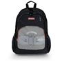 Backpack, schoolpack, zippered, GABOL "Trick", grey-black, skateboard