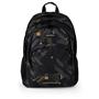Backpack, schoolpack, zippered, GABOL "Byte", black, geometric pattern
