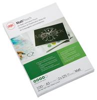 Hot laminating pouch, 125 microns, A3, matte, GBC