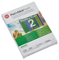 Hot laminating pouch, 100 microns, A4, glossy, self-adhesive, GBC