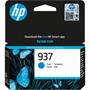 4S6W2NE Inkjet cartridge for Officejet Pro 9120e, 9130e printers, HP 937, cian, 800 pages