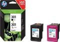 N9J72AE Ink Cartridges pack for DeskJet 2050 printers, HP 301 b+c+m+y