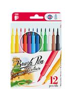 Brushpen set, ICO, 12 different colours