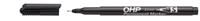 Permanent marker, OHP, 0,3 mm, S, ICO, black